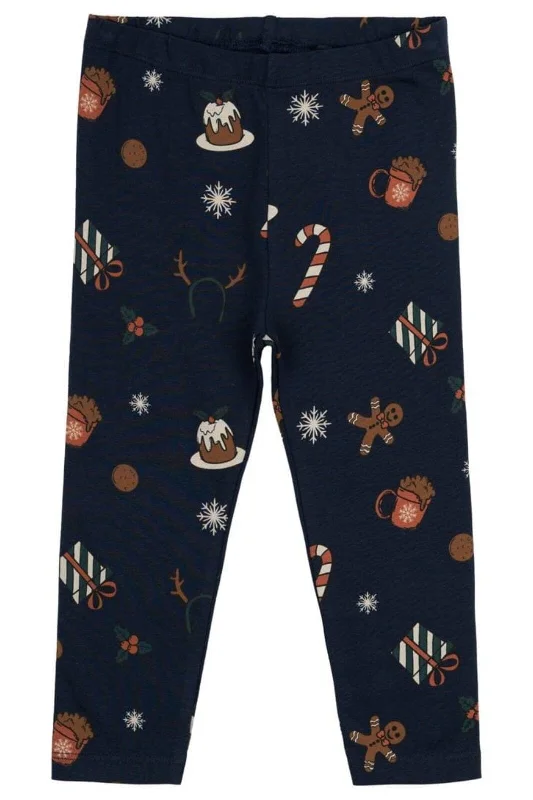 The New Siblings - Tnsholiday Leggings TNS5897 - Navy Blazer Aop